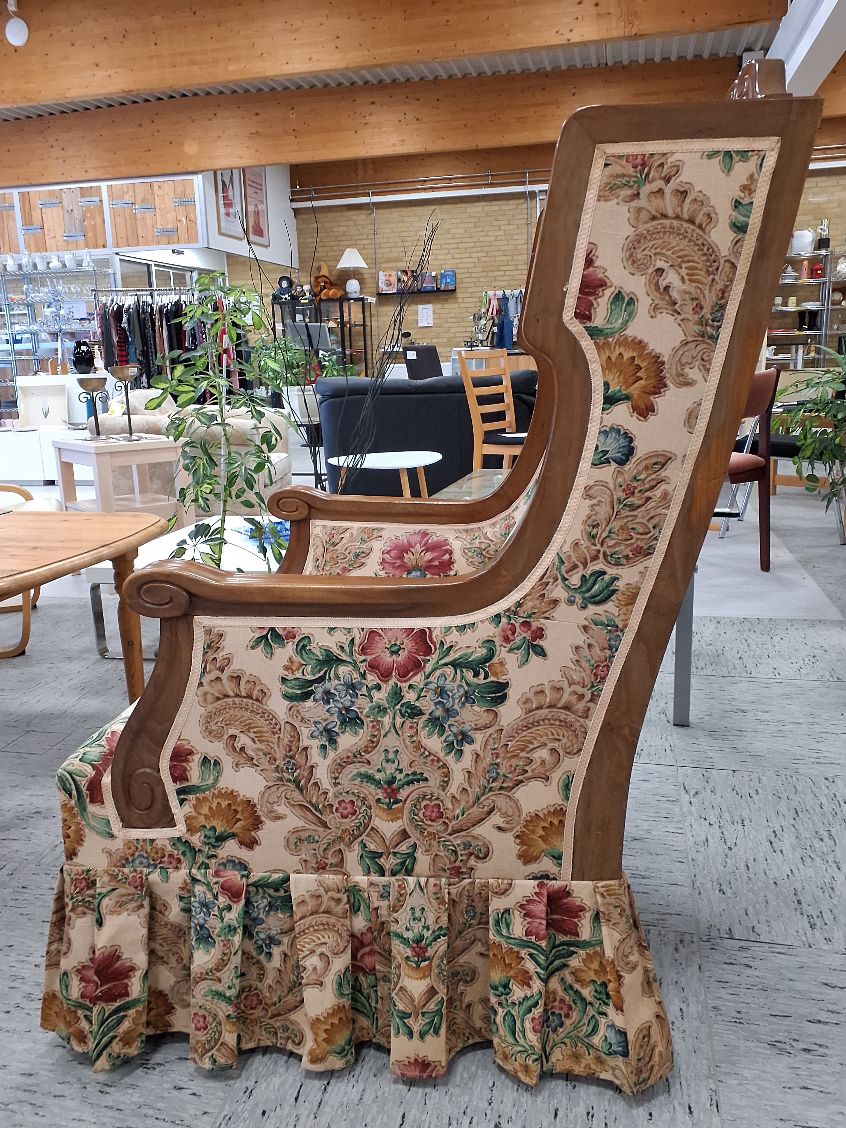 Vintage lænestol blomstret